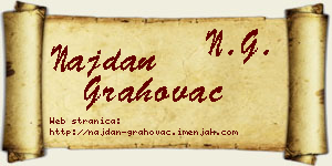 Najdan Grahovac vizit kartica